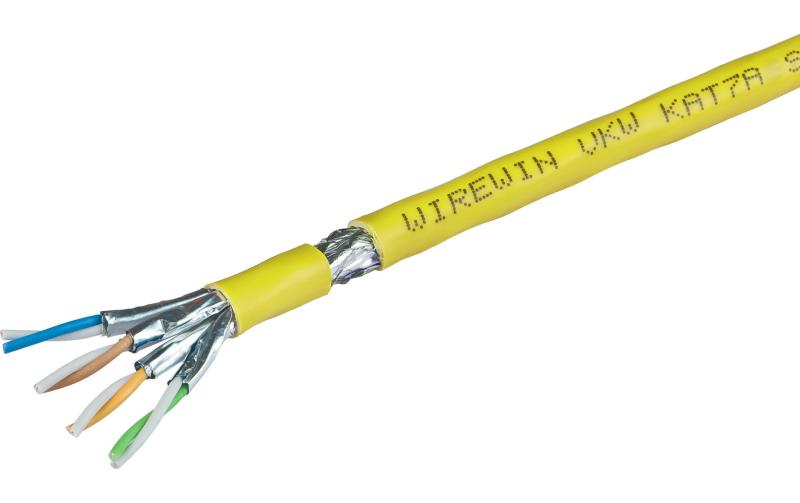 Wirewin Verlegekabel: S/FTP, 500m, gelb