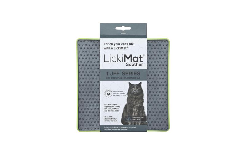 LickiMat Cat Soother Tuff Grün