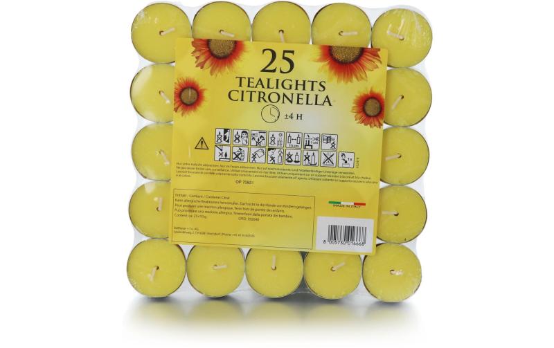 balthasar Teelicht Citronella, Gelb