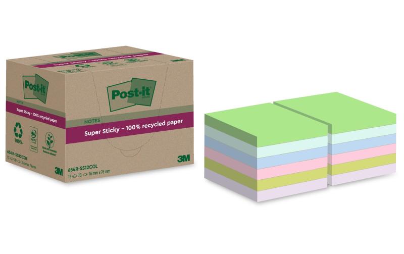 3M Post-it Recycling Notes 2x 6 Farben