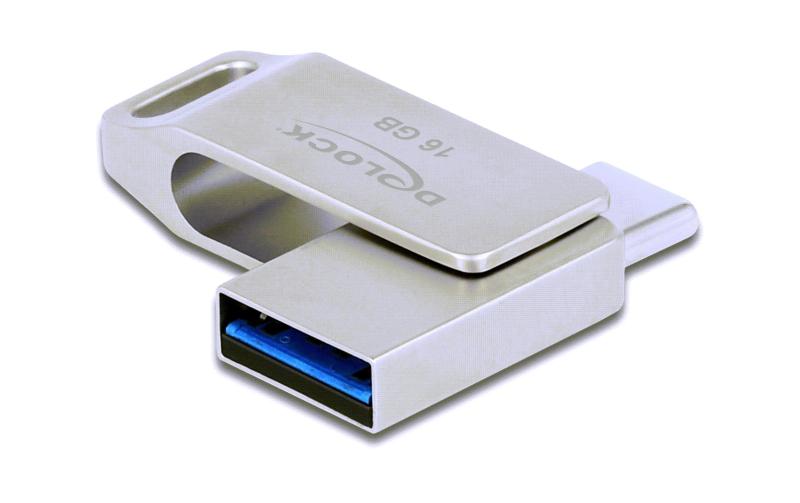 Delock USB3.2 USB-C+Typ-A Speicherstick