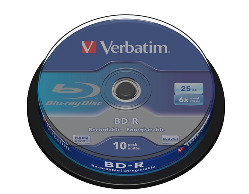 Verbatim BD-R 6x Single Layer 25GB 10-Sp.