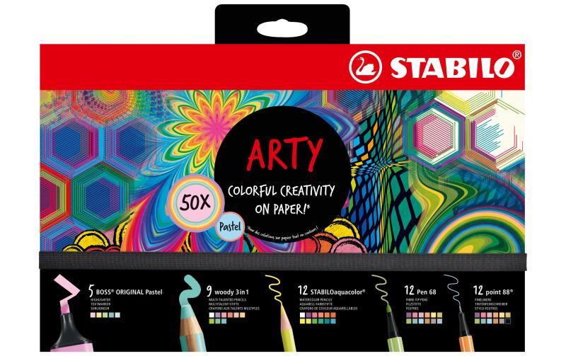 Stabilo Mixed Pastell ARTY Set 50er