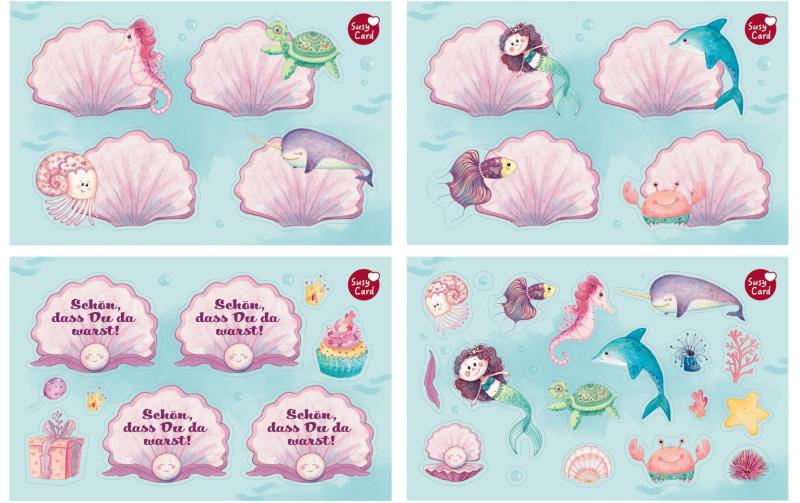 Susy Card Mermaid Sticker Set