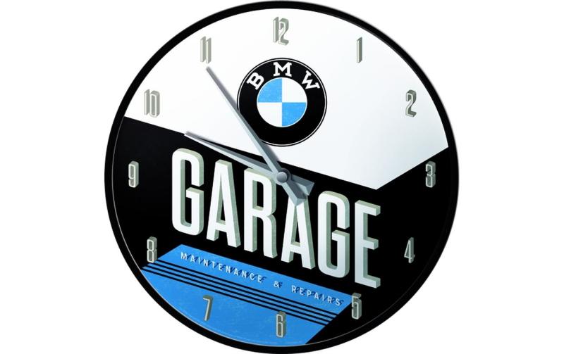 Nostalgic Art Wanduhr BMW Garage