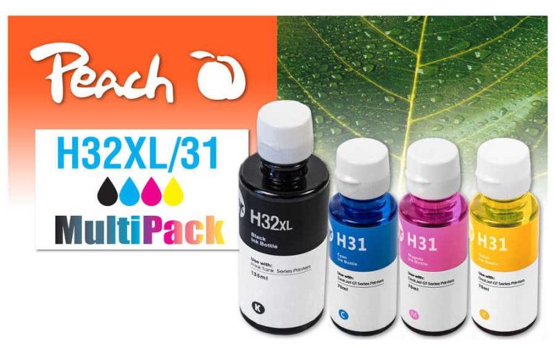 Peach Tinte HP CISS 32XL/31 MP Multipack