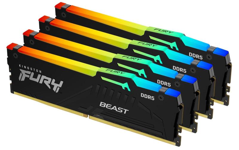 FURY Beast RGB DDR5 64GB 4-Kit 5200MHz
