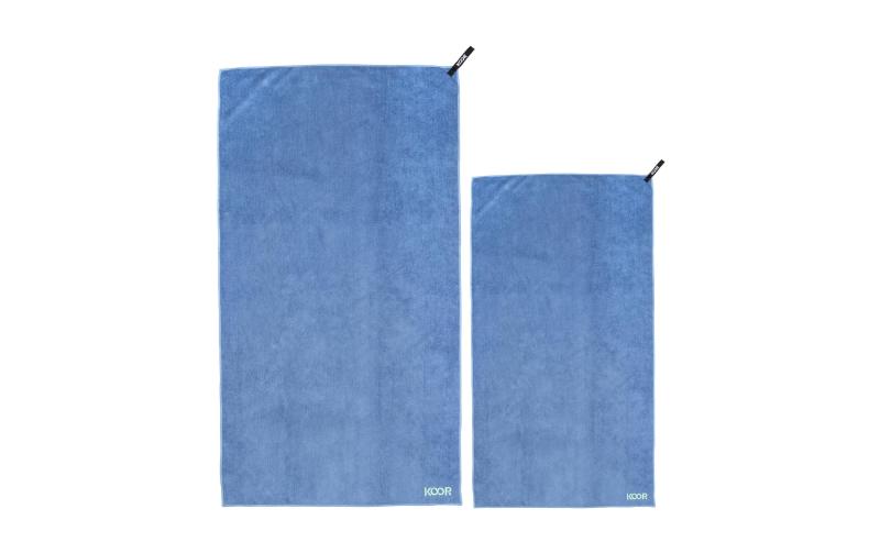 KOOR Badetuch soft blue L & XL Kit