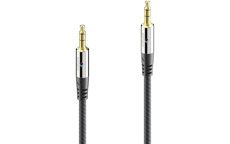 Sonero 3.5mm Kabel mit Nylonmantel, 0.50m