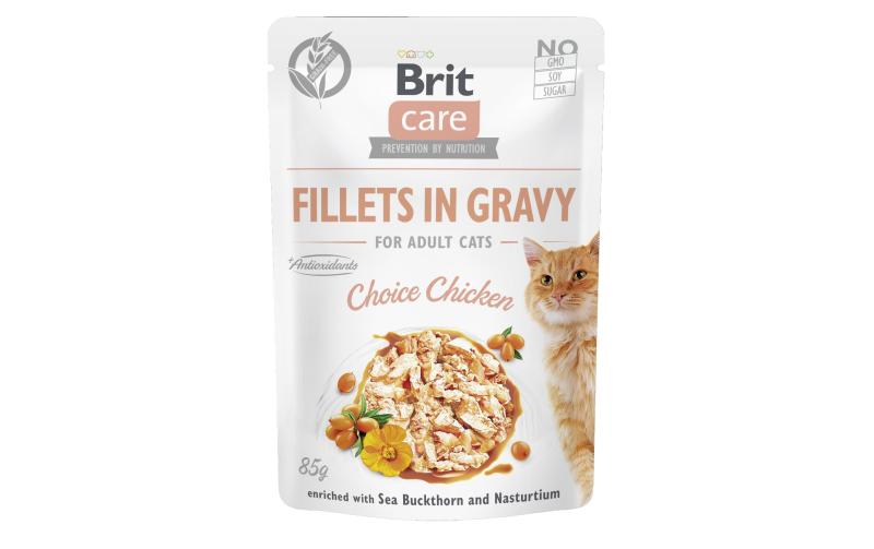 Brit Care Cat Fillets Sauce Huhn 85g