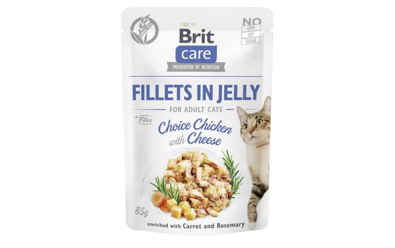 Brit Care Cat Fillets Gelée Huhn&Käse 85g