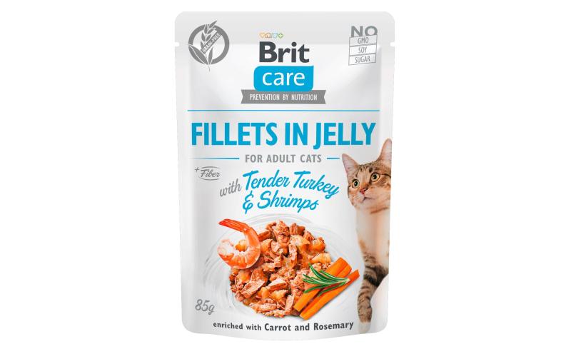 Brit Care Cat Fillets Gelée Trut&Shrimp 85g