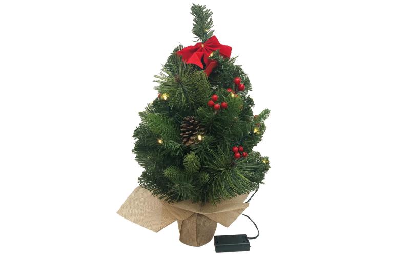 Dameco LED Weihnachtsbaum mit Jute-Topf