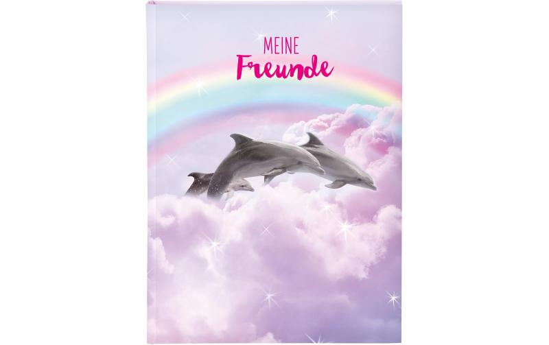 Goldbuch Freundebuch Delfine