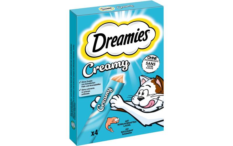 Dreamies Creamy Snack Lachs 4x10g