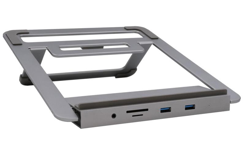Exsys 12in1 USB-C Dockstation mit Notebook