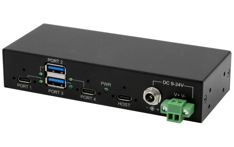 Exsys 4 Port USB3.2, 2x1 HUB, 2x C-, 2x A