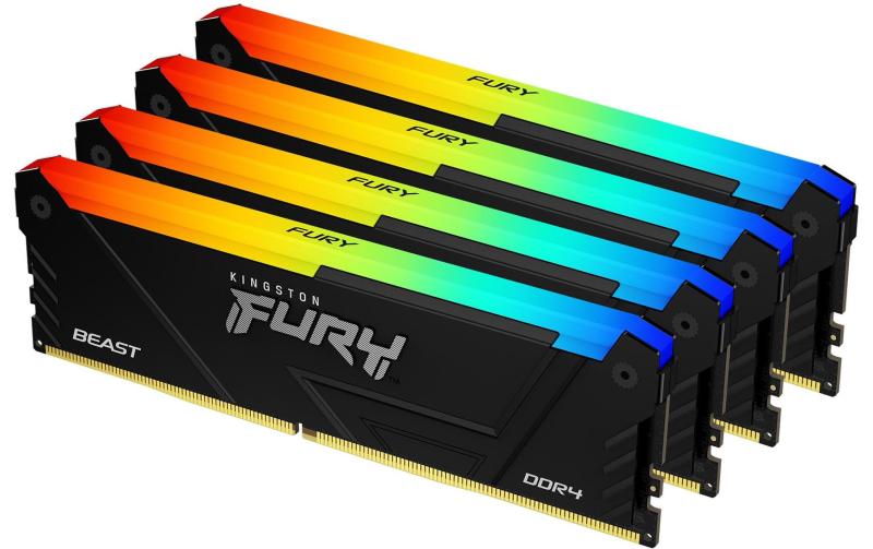 FURY Beast RGB DDR4 32GB 4-Kit 3200MHz
