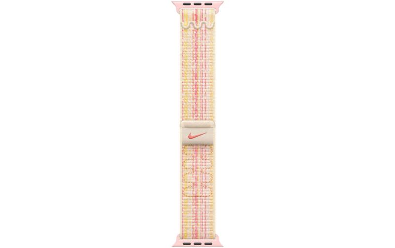 Apple 41mm Nike Sport Loop, Starlight/Pink