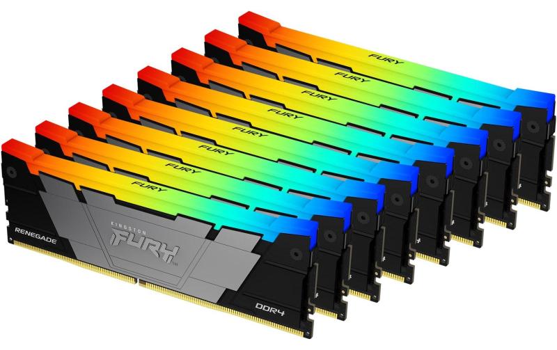 FURY Renegade RGB DDR4 256GB 8-Kit 3200MHz