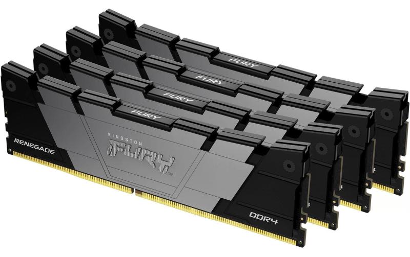 FURY Renegade DDR4 128GB 4Kit 3200MHz Black