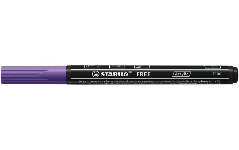 STABILO FREE Acrylic T100 violett