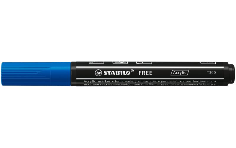 STABILO FREE Acrylic T300 dunkelblau