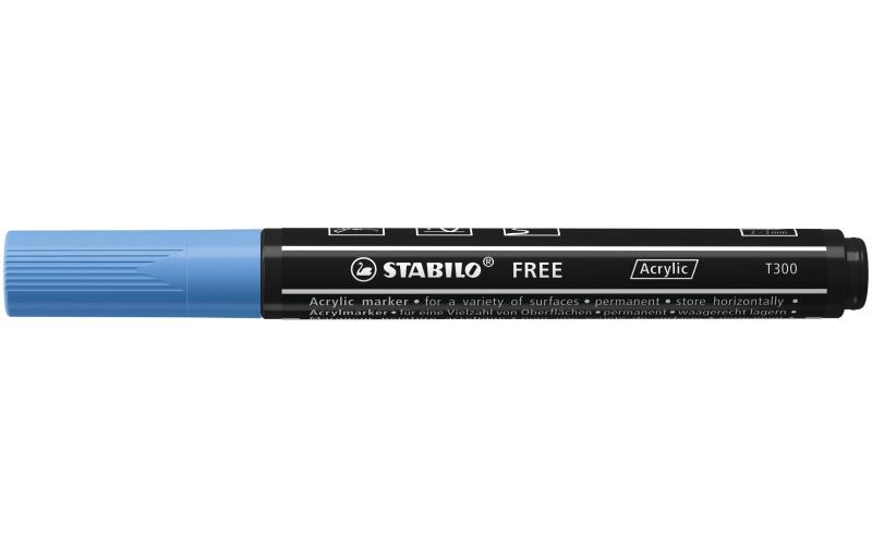 STABILO FREE Acrylic T300 kobaltblau