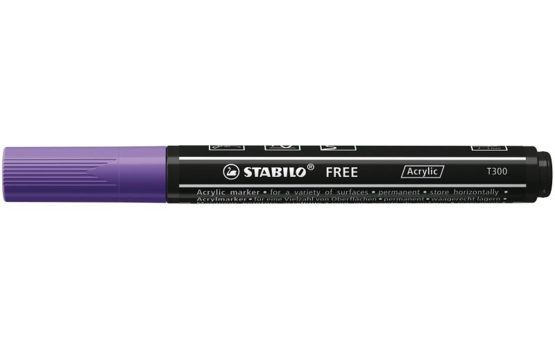 STABILO FREE Acrylic T300 violett