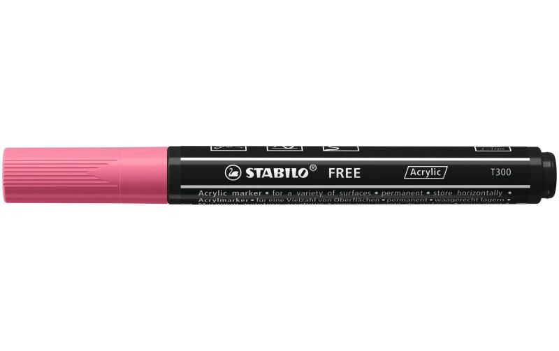 STABILO FREE Acrylic T300 pink