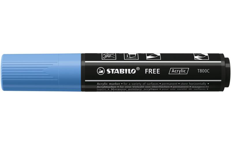 STABILO FREE Acrylic T800C kobaltblau