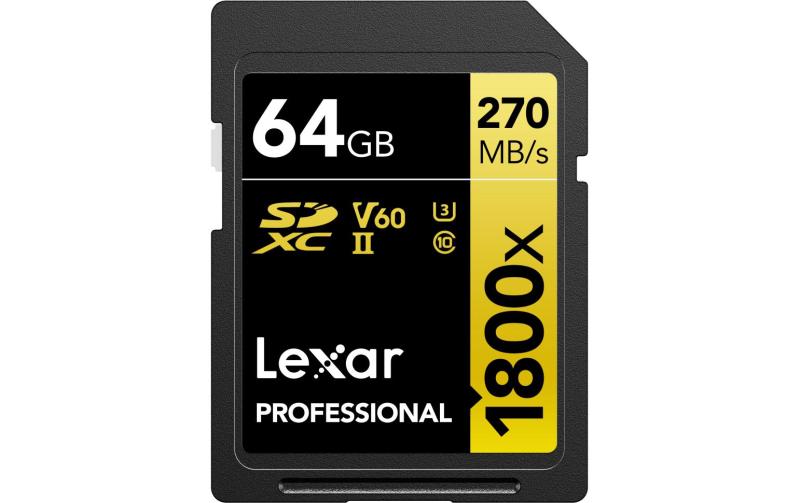 Lexar Professional SDXC 1800x UHS-II 64GB