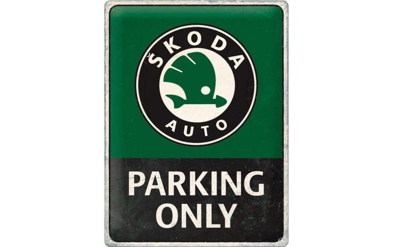 Nostalgic Art Schild Skoda Parking only