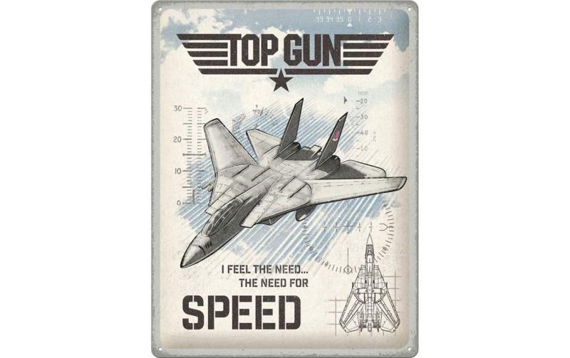 Nostalgic Art Schild Top Gun Jet