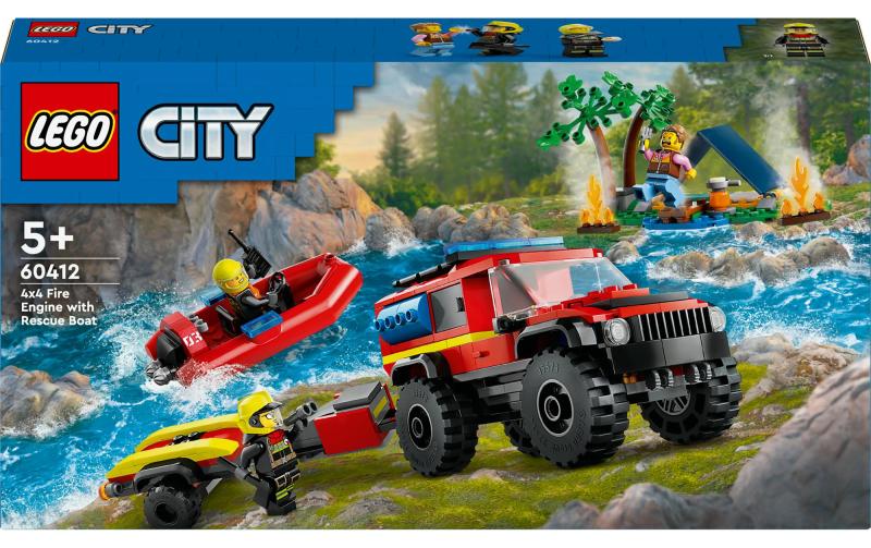 LEGO Feuerwehrgeländewagen Rettungsboot