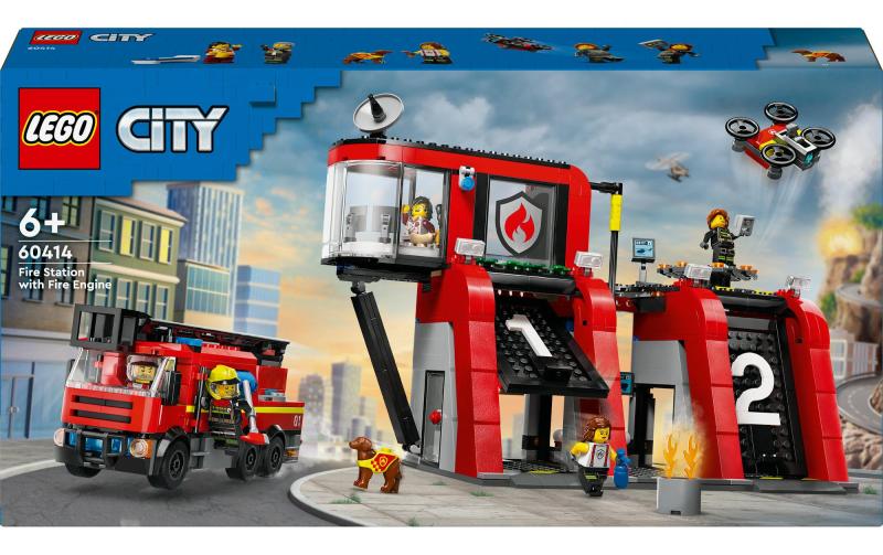 LEGO Feuerwehrstation Drehleiterfahrzeug