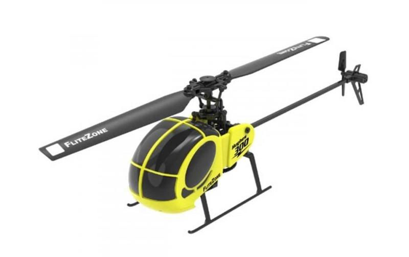 FliteZone Helikopter Hughes 300, gelb