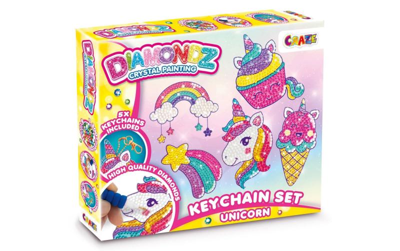 Diamondz Painting Key Chain Set Unicorn