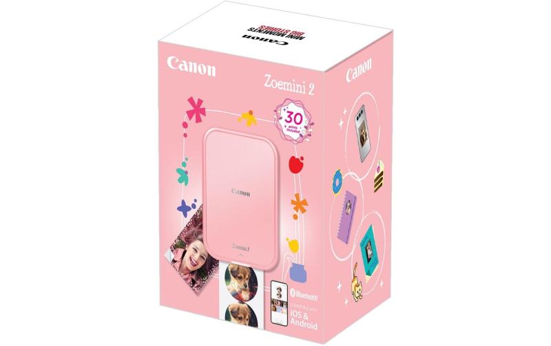Canon Zoemini 2 rosegold Bundle