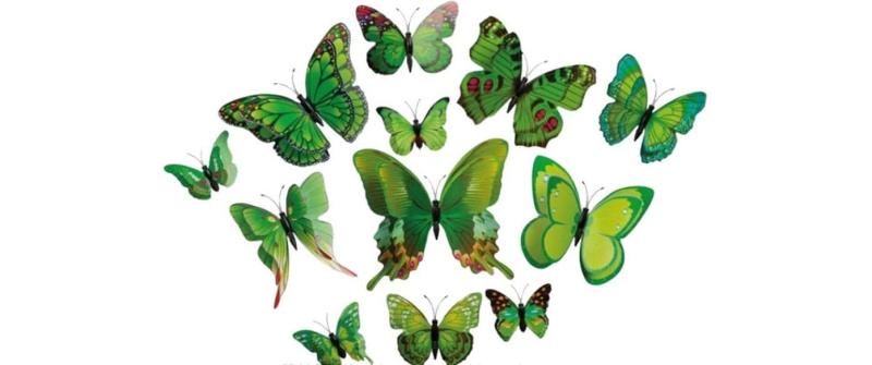 Dekomat Schmetterlinge, Grün