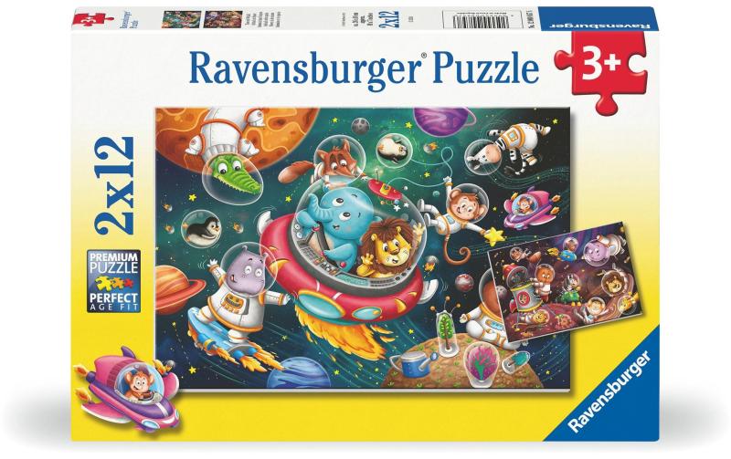 Puzzle Tiere im Weltall