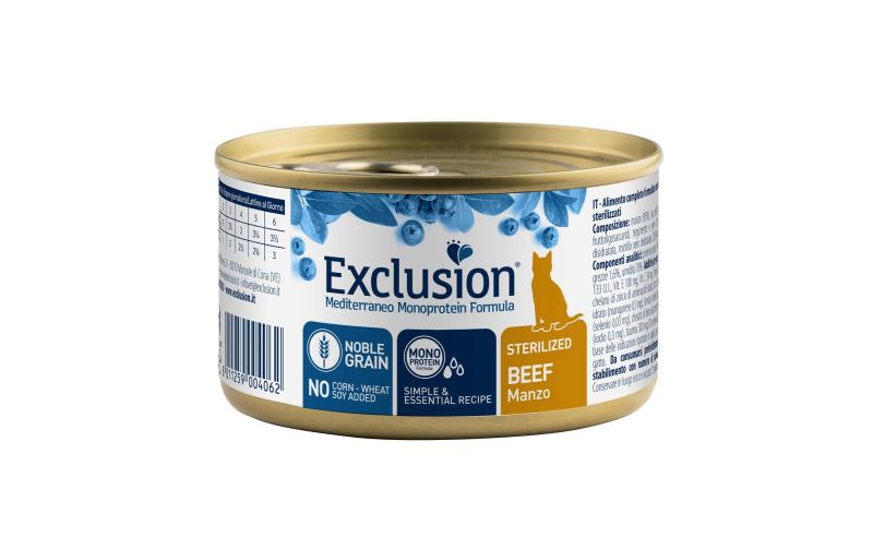 Exclusion Cat Sterilized Beef 85g