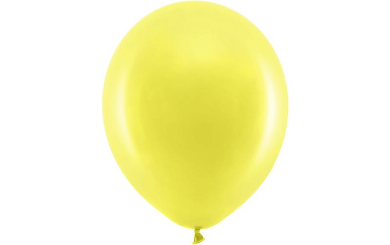 Partydeco Ballons Uni Rainbow pastel gelb