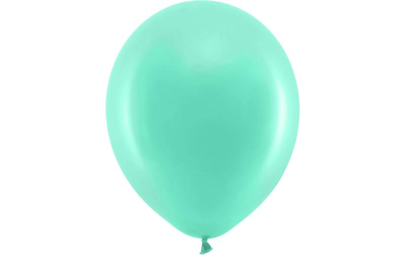 Partydeco Ballons Uni Rainbow pastel mint
