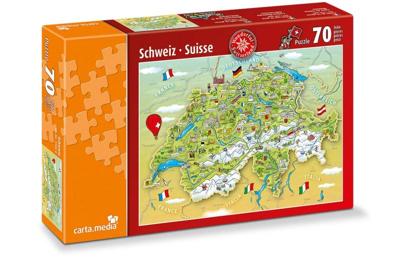 Illustrierte Schweizer Karte