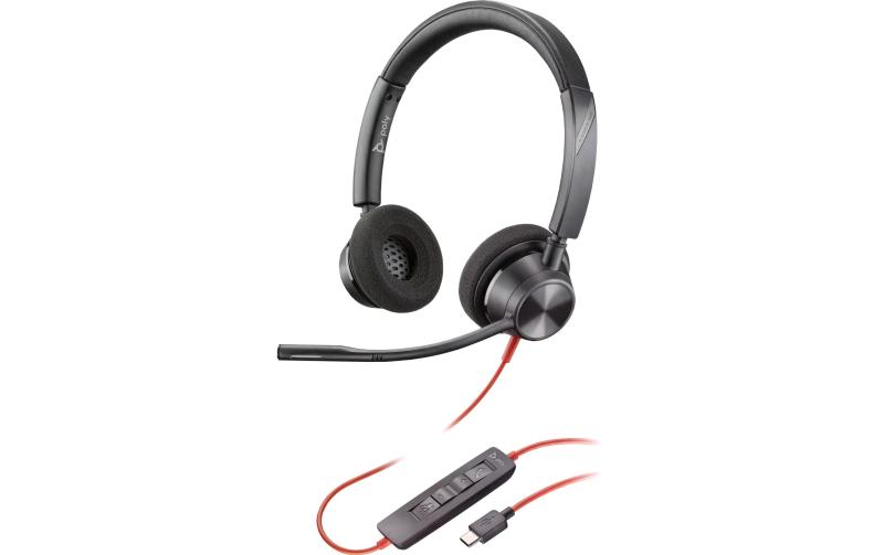 Poly Blackwire 3320 Stereo,UC,USB-C/A