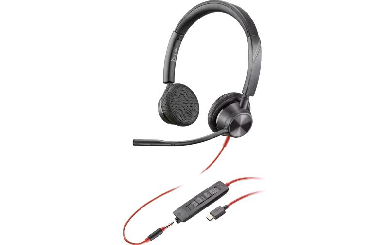 Poly Blackwire 3325 Stereo,UC,3.5mm+USB-C/A