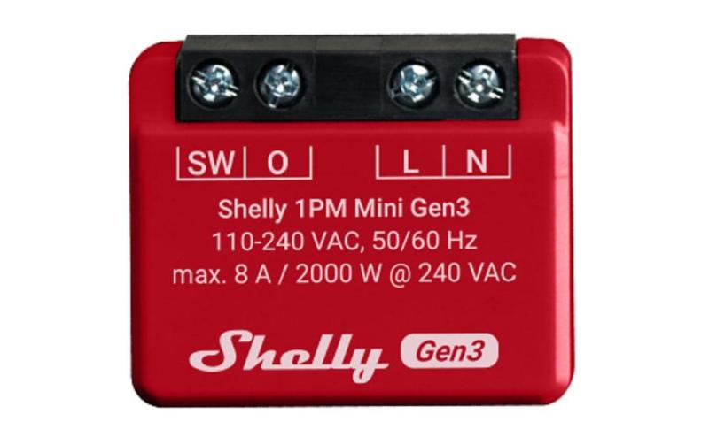 Shelly 1 PM mini Gen3 WiFi-Switch