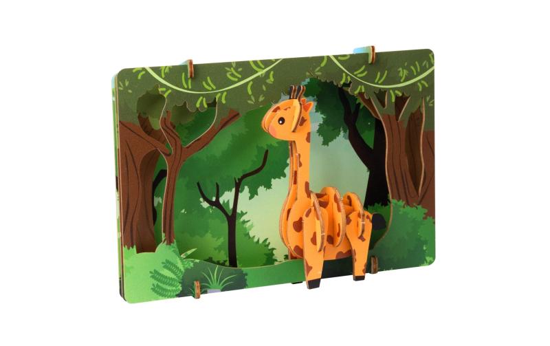 3D Wooden Puzzle - Giraffe