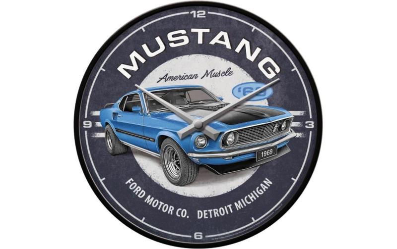 Nostalgic Art Wanduhr Ford Mustang